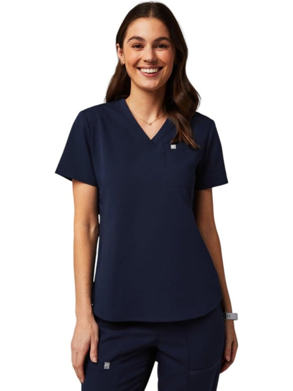 Versatile Women's 1-Pocket Scrub Top - MotionTech, Wrinkle-Resistant